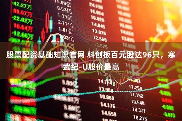 股票配资基础知识官网 科创板百元股达96只，寒武纪-U股价最高